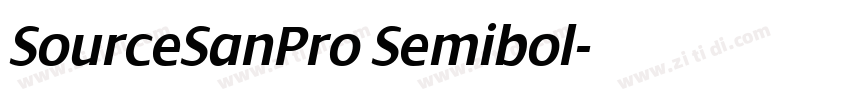 SourceSanPro Semibol字体转换